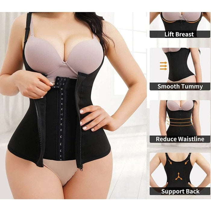 Sports Waist Trainer Women Belts with Zipper Hook Corset