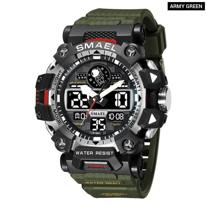 Men Sports 50m Waterproof Digital New Military Watch Army
