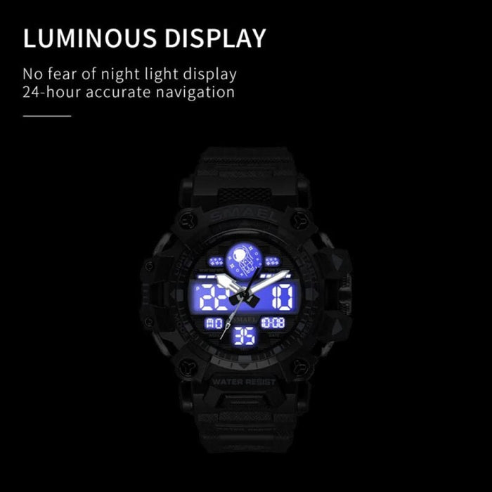 Men Sports 50m Waterproof Digital New Military Watch Army