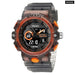 Men Sports 50m Waterproof Dual Time Digital Analog 8081