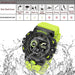 Men Sports 50m Waterproof Dual Time Digital Analog 8081
