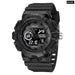 Men Sports 50m Waterproof Dual Time Digital Analog 8081