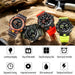 Men Sports 50m Waterproof Dual Time Digital Analog 8081