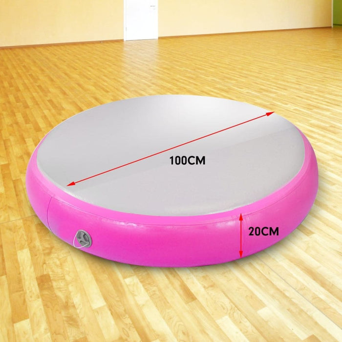 1m Air Spot Round Inflatable Gymnastics Tumbling Mat