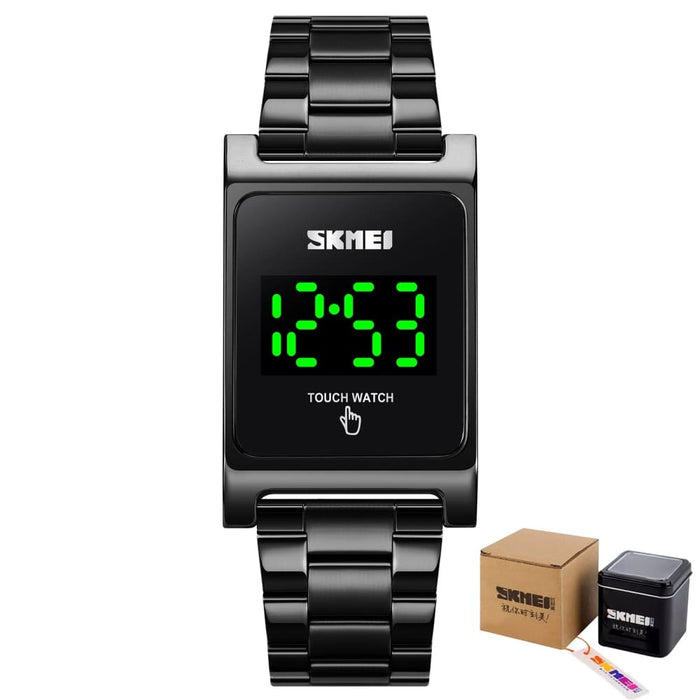 Square Design Touch Screen Led Digital Men;s Watch