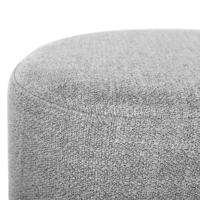 Goslash Picks Square Foot Stool Faux Linen Fabric Ottoman