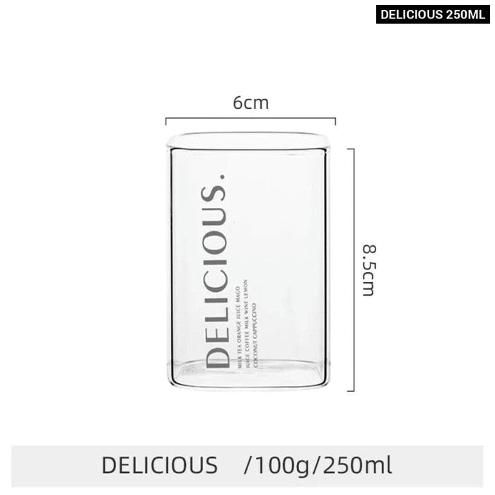 Square Glass Tumbler For And Cold Drinks
