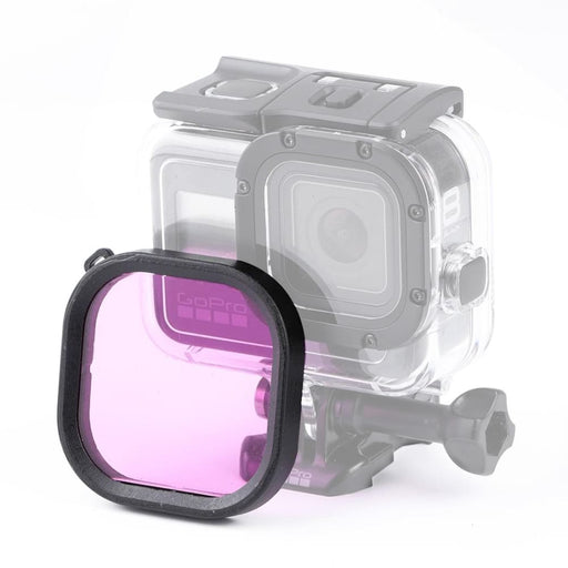Square Housing Diving Lens Filter For Gopro Hero8 Waterproof