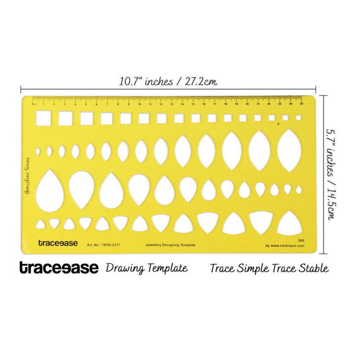 Square Marquise Pear Trillion Gemstone Guide Drafting Tools