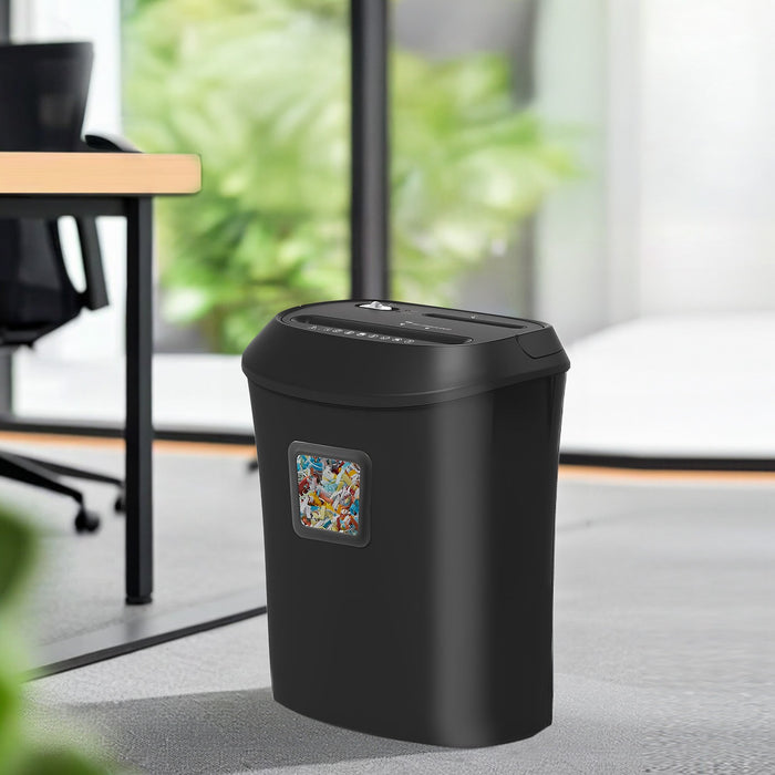25L 12-Sheet Paper Shredder Electric Cross-Cut Home & Office Cutter