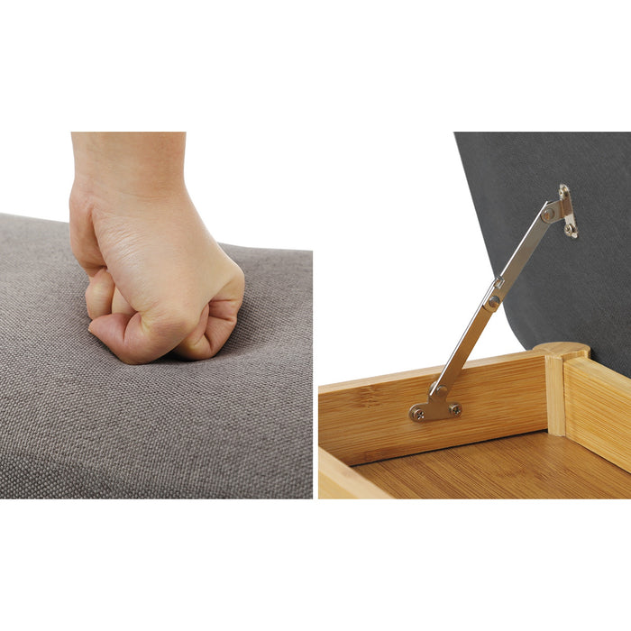 Shoe Storage Bench Bamboo Shoes Rack Cabinet Shelf Organiser Stool 70Cm