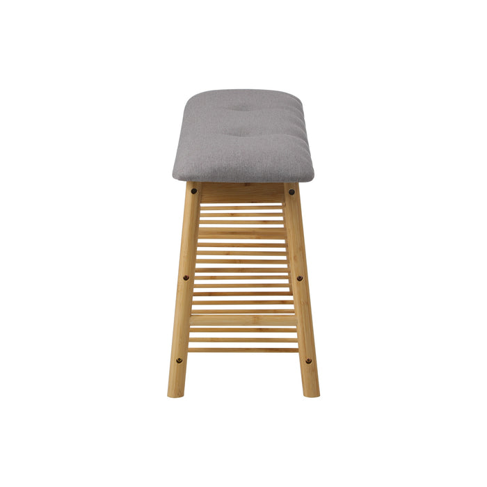 Shoe Storage Bench Bamboo Shoes Rack Cabinet Shelf Organiser Stool 90Cm