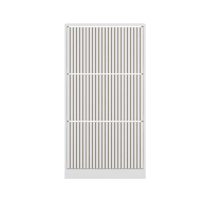 Shoe Rack Storage Cabinet Organiser Shelf 3 Doors 30 Pairs