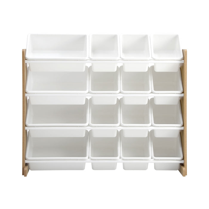 Kids Toy Box Organiser 16 Bins Display Shelf Storage Rack Drawer