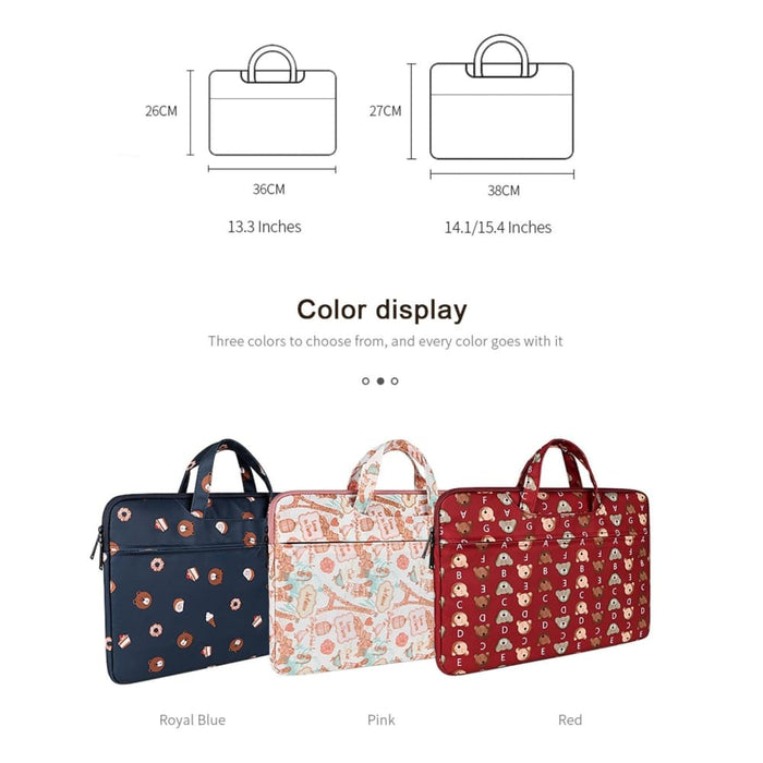 St01dz Lightweight Canvas Printed Laptop Bag Size 14.1 15.4