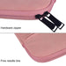 St06 Waterproof Pu Leather Zipper Hidden Portable Strap