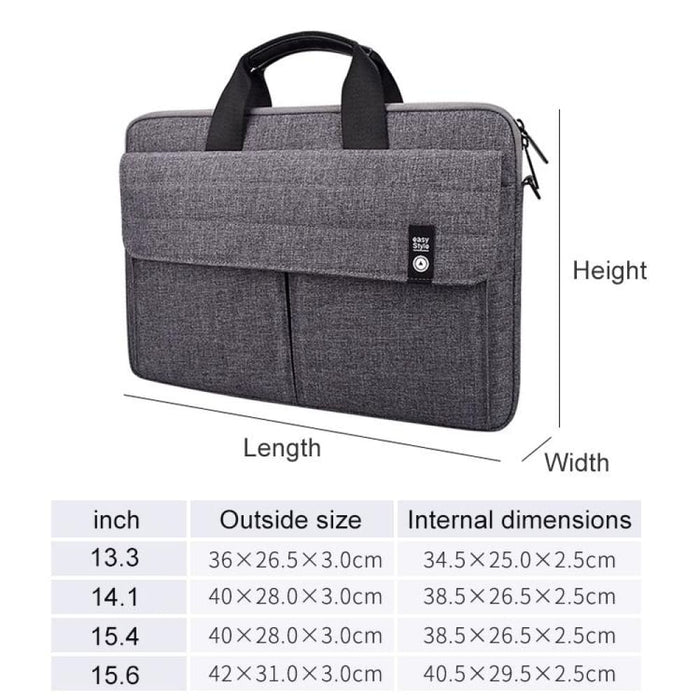 St08 Handheld Briefcase Carrying Storage Bag For 15.6 Inch