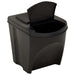 Stackable Dustbins 4 Pcs Anthracite 100 l Tolonp