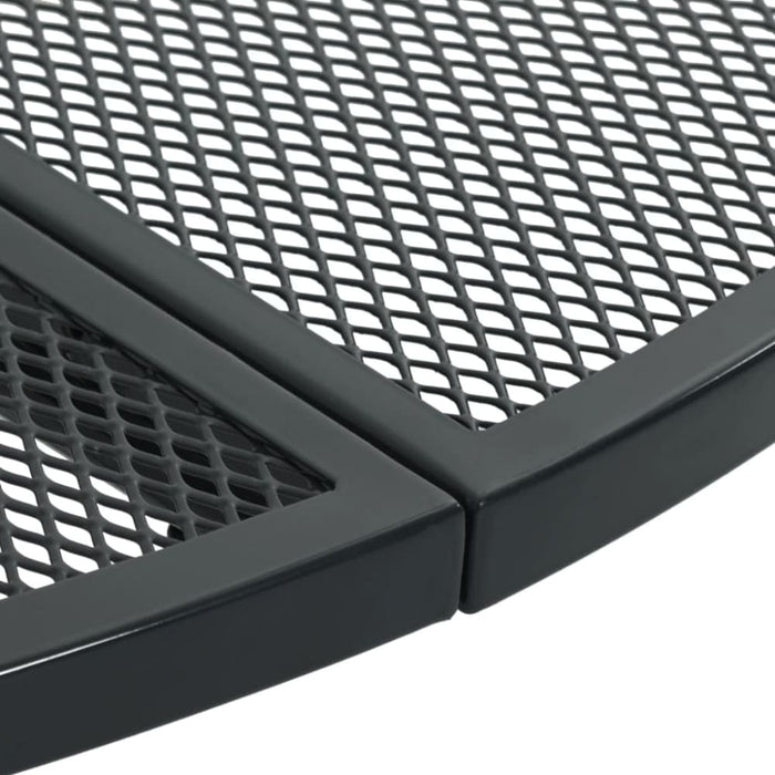 Stackable Garden Chair Set 3 Pcs Anthracite Powder-coated