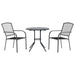 Stackable Garden Chair Set 3 Pcs Anthracite Powder-coated