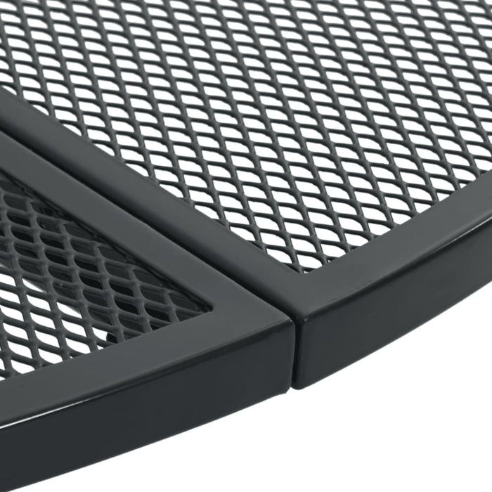 Stackable Garden Chair Set 5 Pcs Anthracite Powder-coated