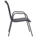 Stackable Garden Chairs 2 Pcs Steel and Textilene