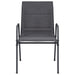 Stackable Garden Chairs 2 Pcs Steel and Textilene