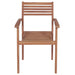 Stackable Garden Chairs with Cushions 8 Pcs Solid Teak Wood