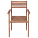 Stackable Garden Chairs with Cushions 8 Pcs Solid Teak Wood