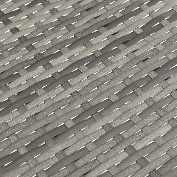 Stackable Outdoor Chairs 4 Pcs Grey Poly Rattan Tobbnp