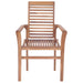 Stacking Dining Chairs 2 Pcs Solid Teak Aalla