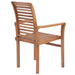 Stacking Dining Chairs 4 Pcs Solid Teak Aallp