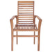 Stacking Dining Chairs 4 Pcs Solid Teak Aallp