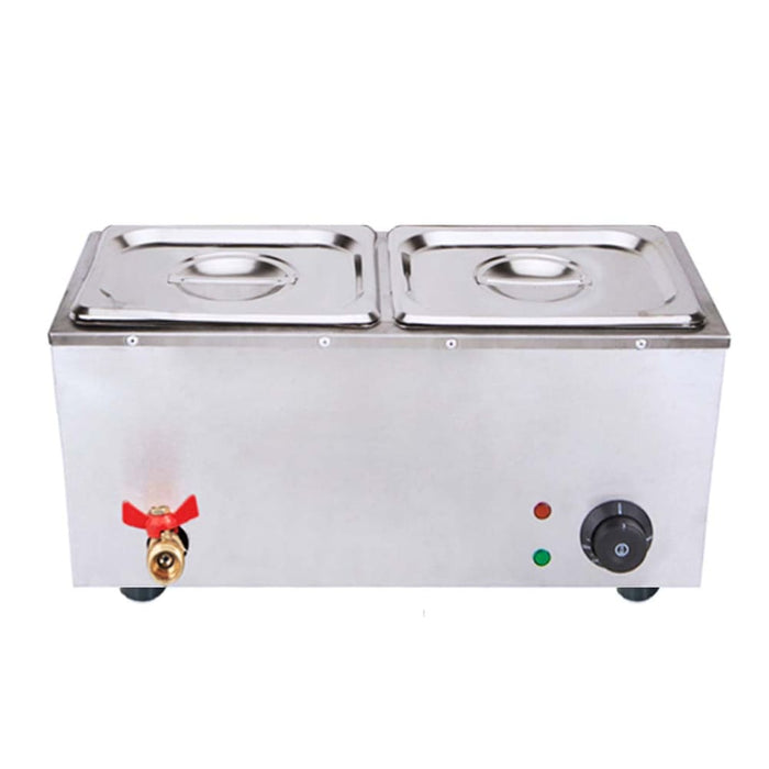 Stainless Steel 2 x 1 Gn Pan Electric Bain-marie Food Warmer