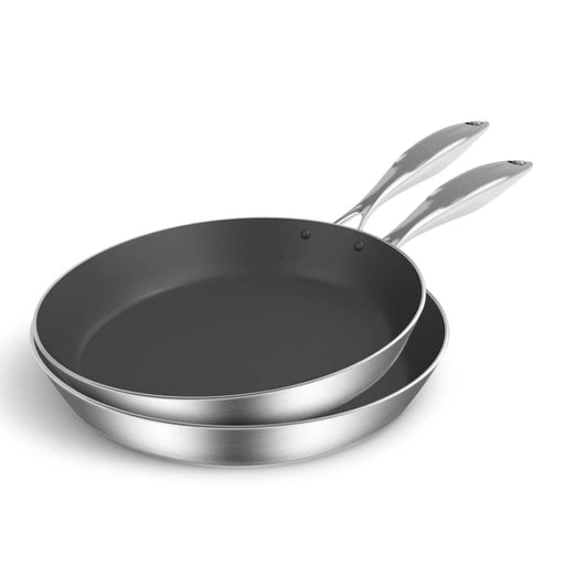 Stainless Steel Fry Pan 22cm 28cm Frying Induction Non Stick