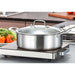 2x Stainless Steel 26cm Casserole With Lid Induction