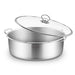 Stainless Steel 26cm Casserole With Lid Induction Cookware