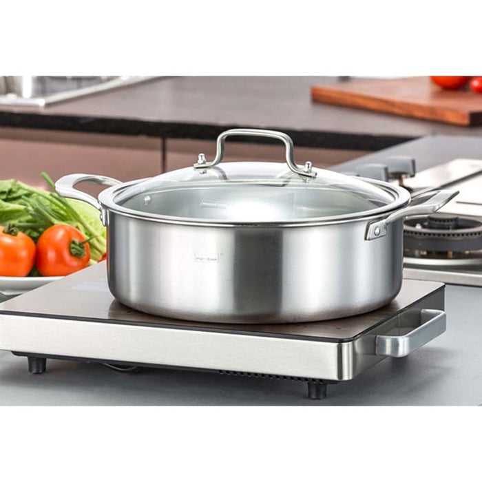 Stainless Steel 28cm Casserole With Lid Induction Cookware