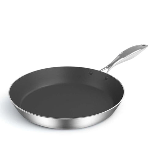 Stainless Steel Fry Pan 28cm Frying Induction Frypan Non