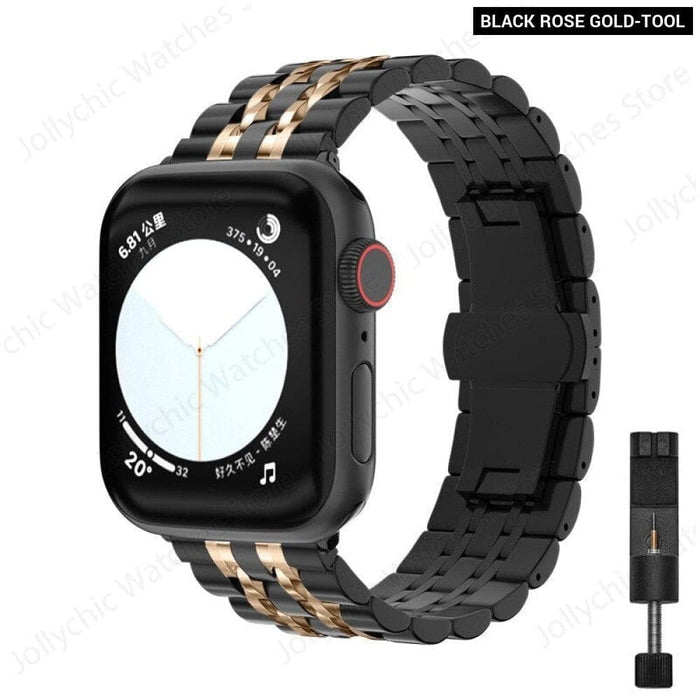 Stainless Steel Adjustable Replacement Band for Apple Watch