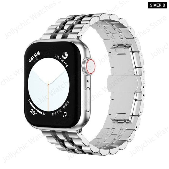 Stainless Steel Adjustable Replacement Band for Apple Watch