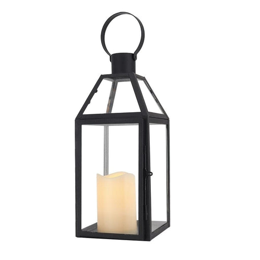 Stainless Steel Candle Hanging Lantern With Tempered Glass
