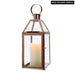 Stainless Steel Candle Hanging Lantern with Tempered Glass