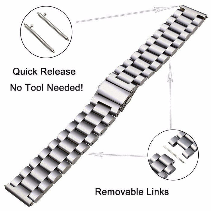 Stainless Steel Case + watch Band with Tool for Samsung