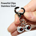 Stainless Steel Charm Heavy Duty Snap Clips Bells for Pet