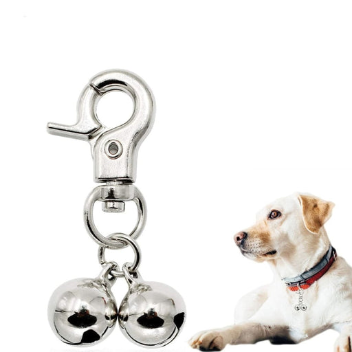 Stainless Steel Charm Heavy Duty Snap Clips Bells For Pet