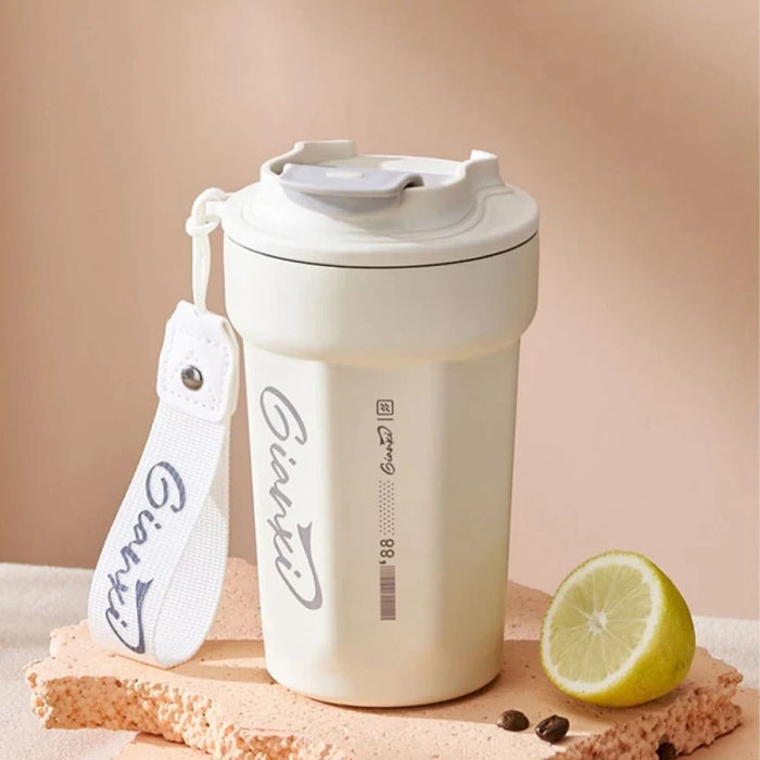 Stainless Steel Coffee Thermos with Handles