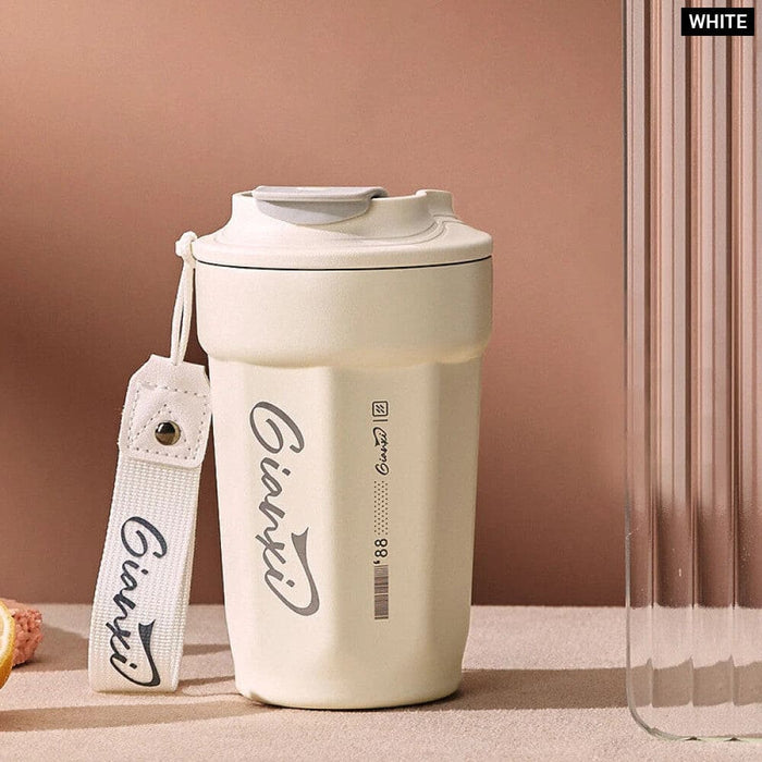 Stainless Steel Coffee Thermos with Handles