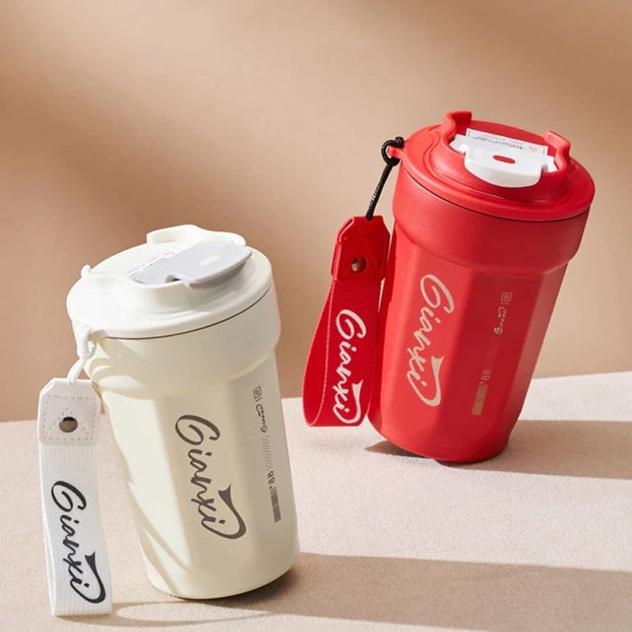 Stainless Steel Coffee Thermos with Handles