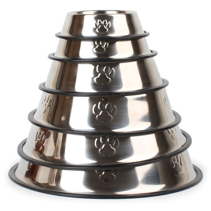 Stainless Steel Durable Pet Water Food Feeder Bowl